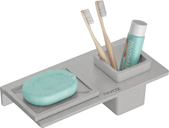 Big-Square-Soap-Dish-with-Glass-Grey