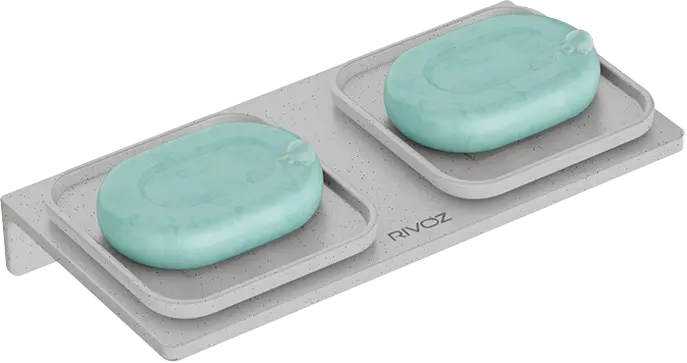 Mid-Square-Double-Soap-Dish-Grey