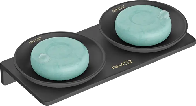 Round-Double-Soap-Dish-Black