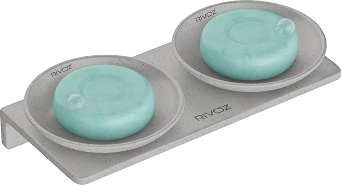 Round-Double-Soap-Dish-Grey
