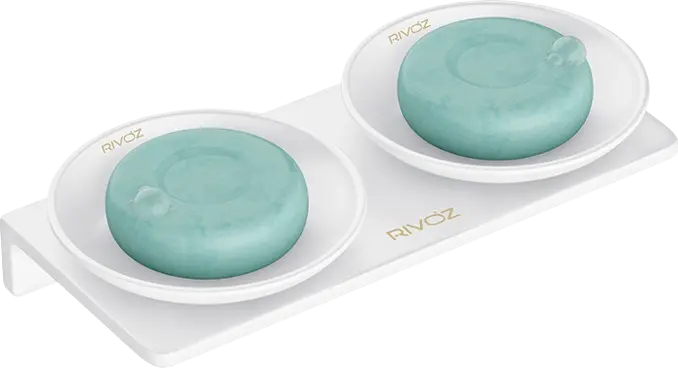 Round-Double-Soap-Dish-White