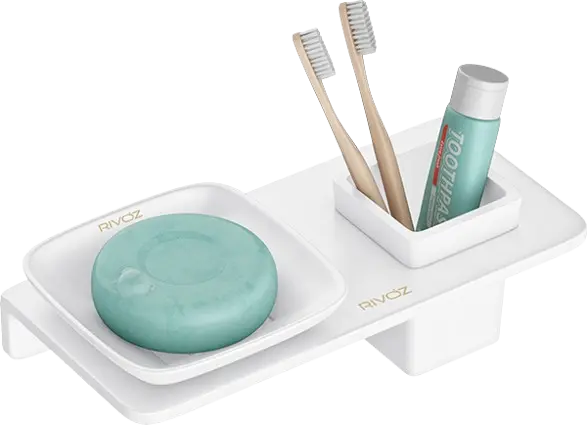 Square-Soap-Dish-with-Glass-White