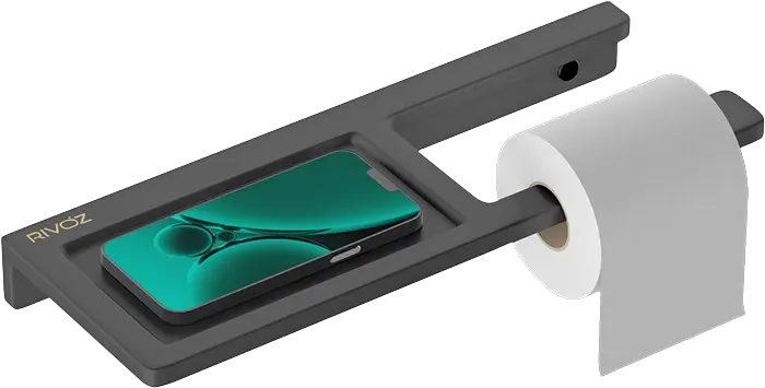 Tissue-with-Mobile-Holder-Black